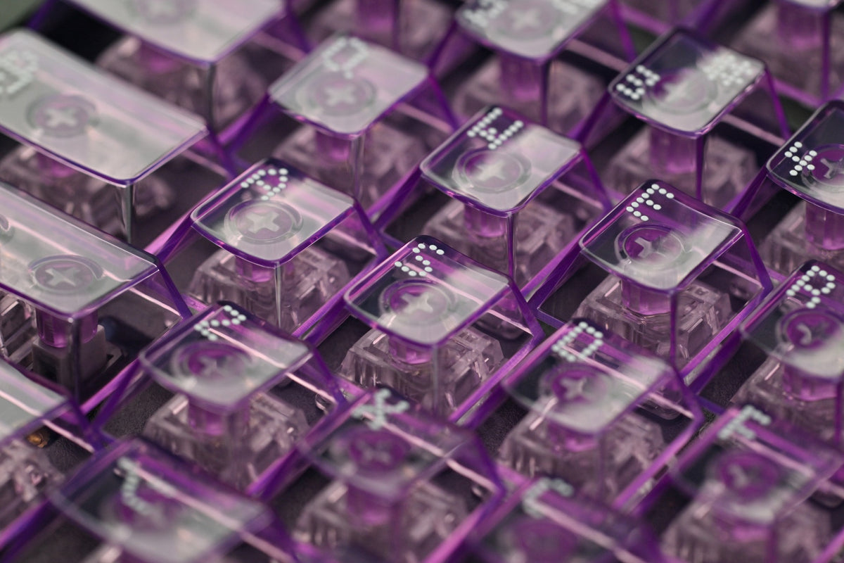 Asimov Cherry Profile Transparent Keycaps