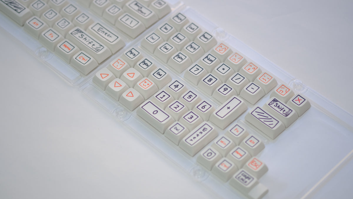 Graffiti Keycap XDA Profile 125 Keys for Box