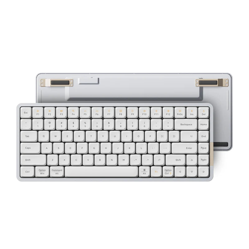 美品】Lofree Flow ロープロ メカニカルキーボード リニア・ホワイト 美品】Lofree Flow ロープロ メカニカルキーボード リニア・ホワイト