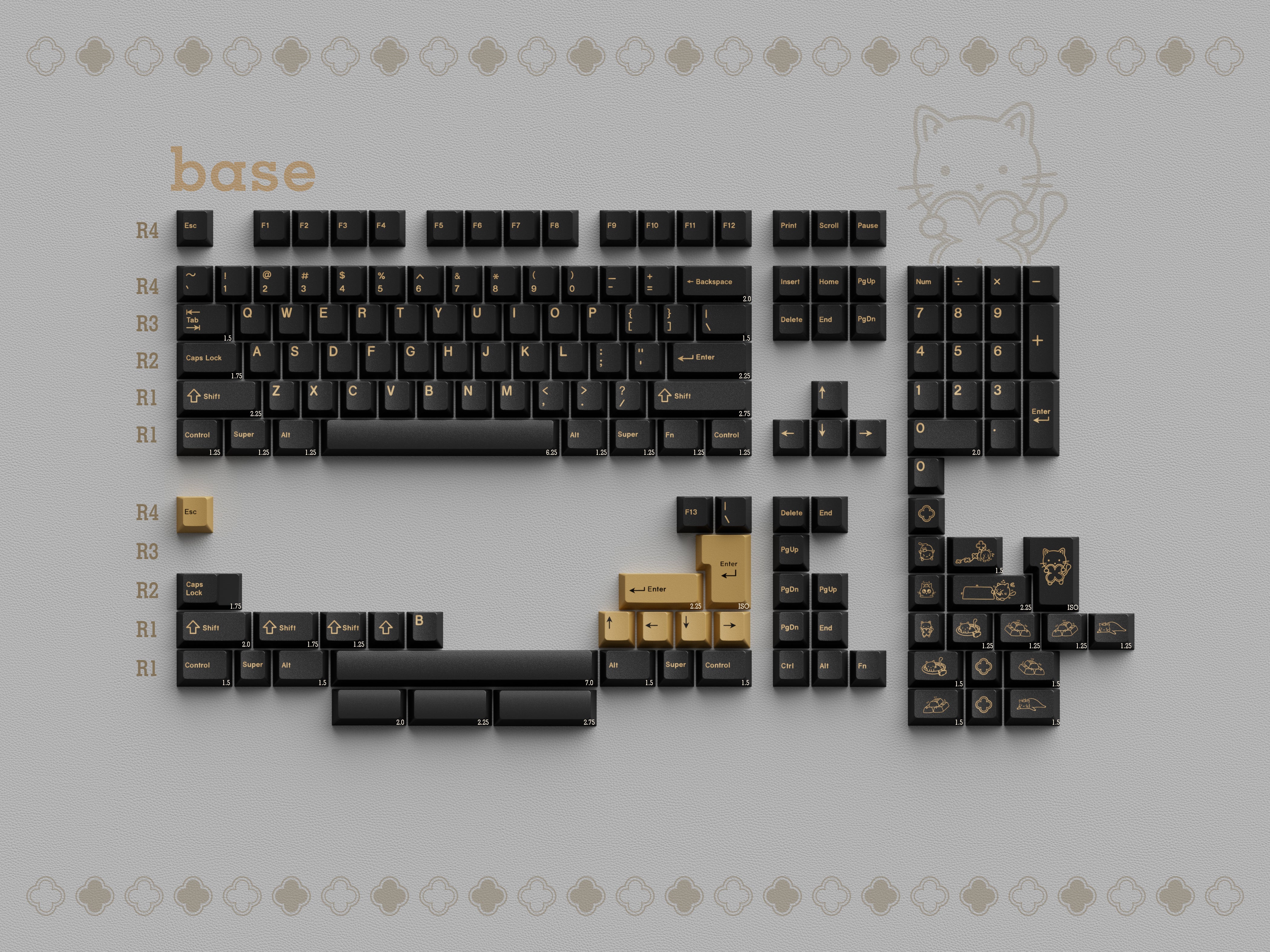 Onyx　カスタムキーボード KBS Onyx Keycaps