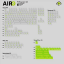 AIR series transparent PC keycaps - AirG