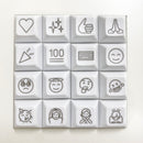 emojiキーキャップ for DSA(白)(by サリチル酸)