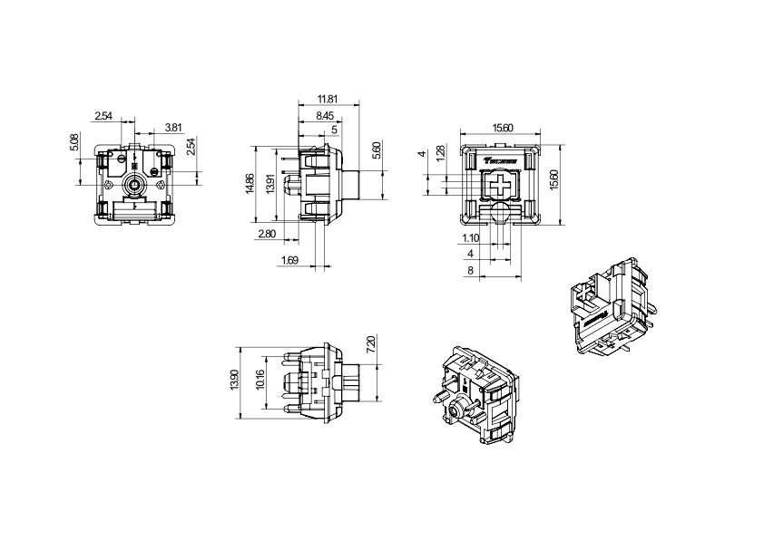 Tecsee Medium Switch / Tactile