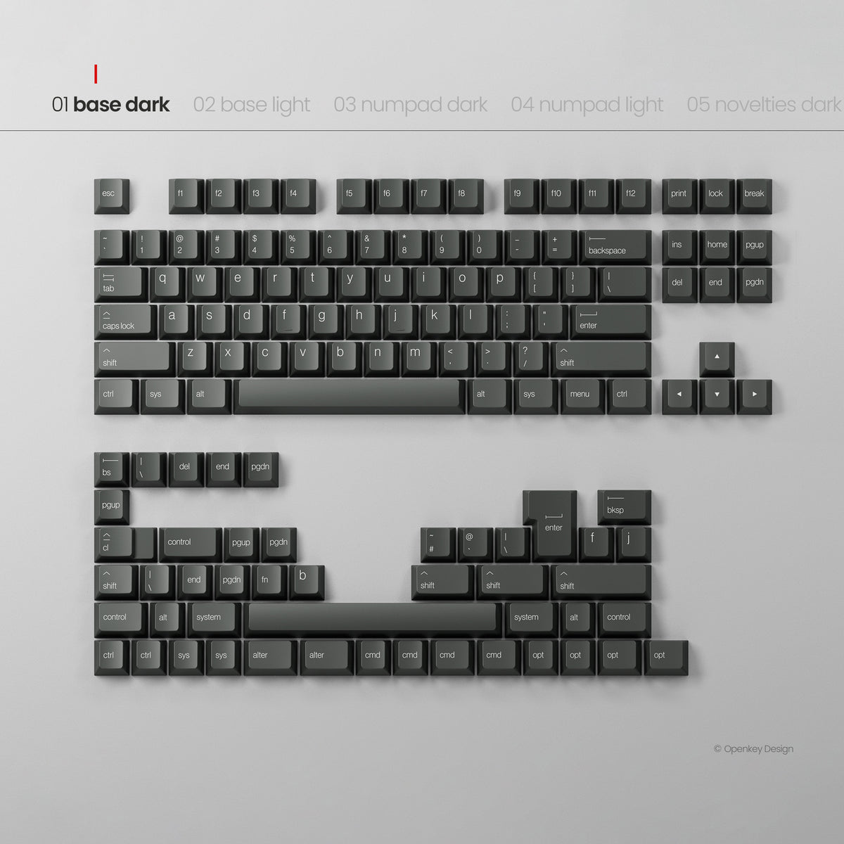 Pre-order] PBTfans x Openkey Design Less, but better Dark