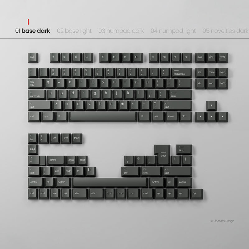 [Pre-order] PBTfans x Openkey Design Less, but better Dark