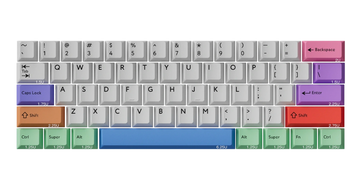 KBDfans Redux 60 RGB ANSI PCB KBDfans Redux 60 RGB ANSI PCB