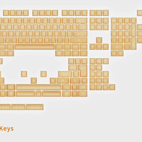 WS Amber Keycaps キーキャップ WS Amber Keycaps - Kiss of The Sun