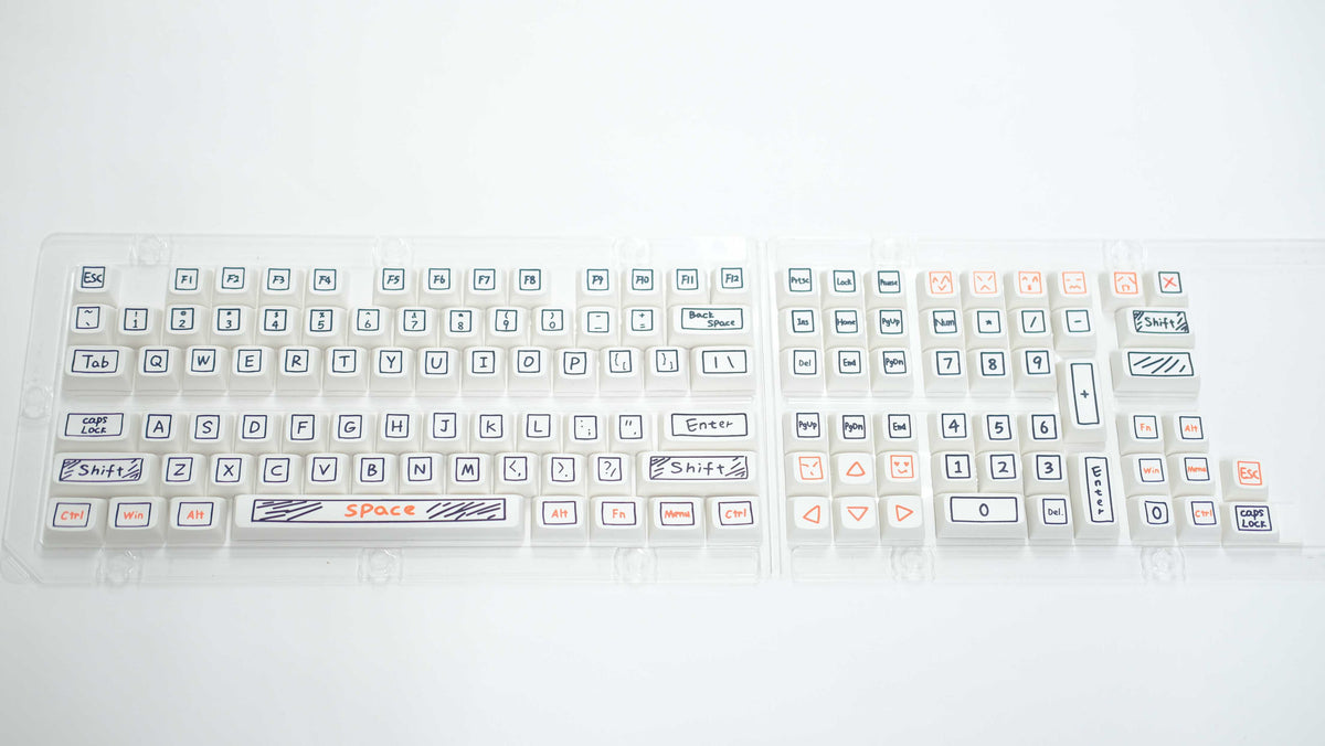 Graffiti Keycap XDA Profile 125 Keys for Box