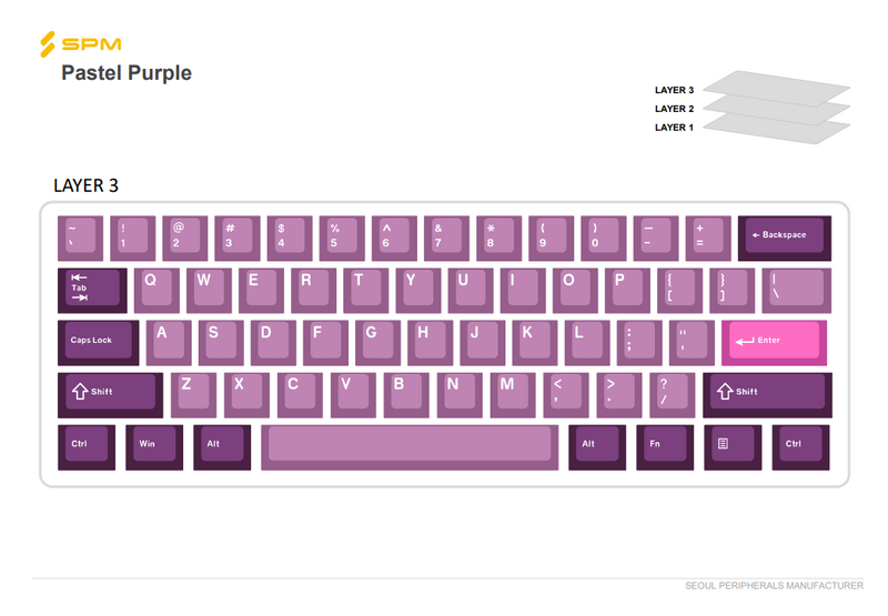 SPM PBT Pastel Purple 130Key