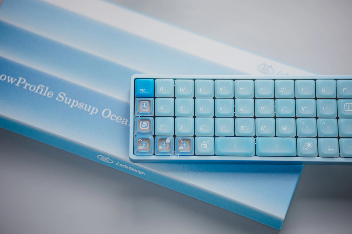 LeleLab LowSup-Ocean Blue Keycaps Set