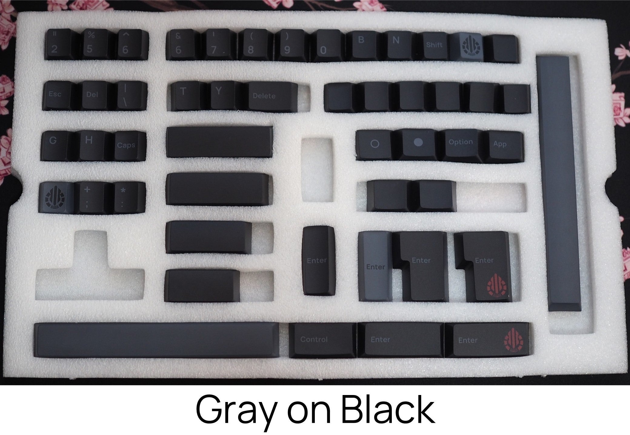 キーボード Acid Caps Gray on Black Acid Caps ”Standard” Gray on Black