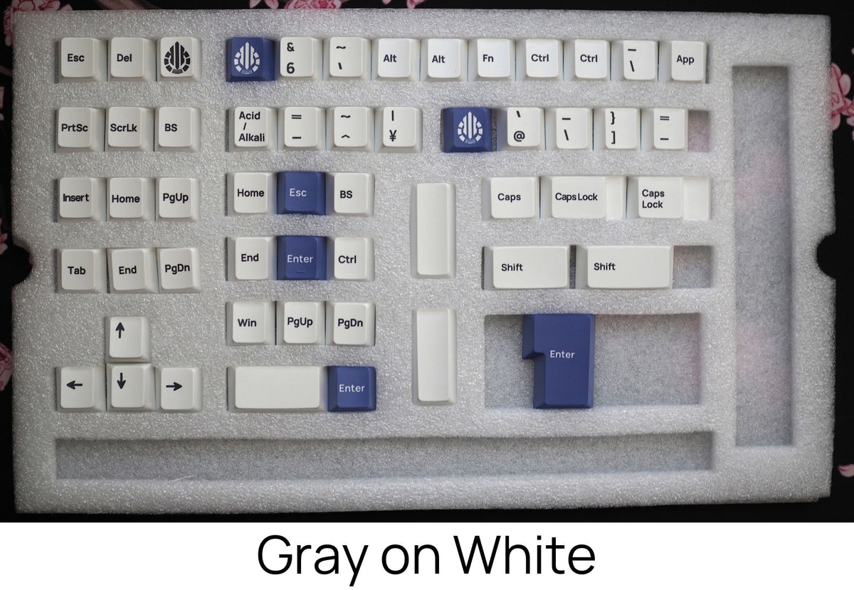 Acid Caps "Standard" Gray on White