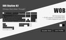 XVX Skyline R2 - Low Profile PBT Double-shot Keycap - WOB