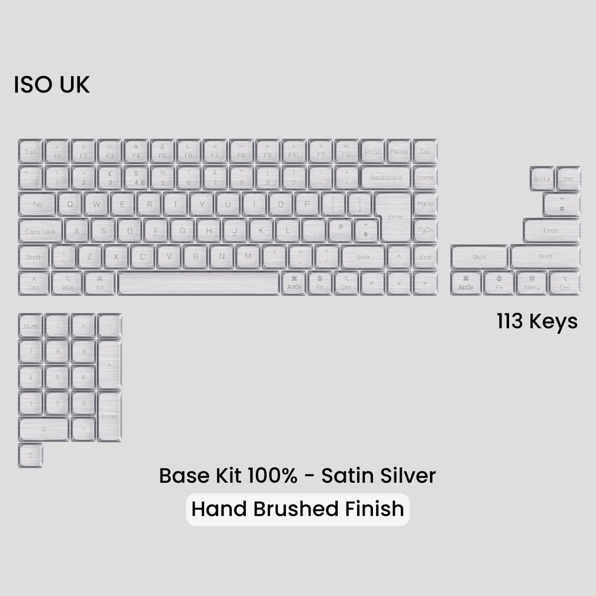 [GB] Awekeys Air Low-Profile Metal Keycaps - For MX Switch
