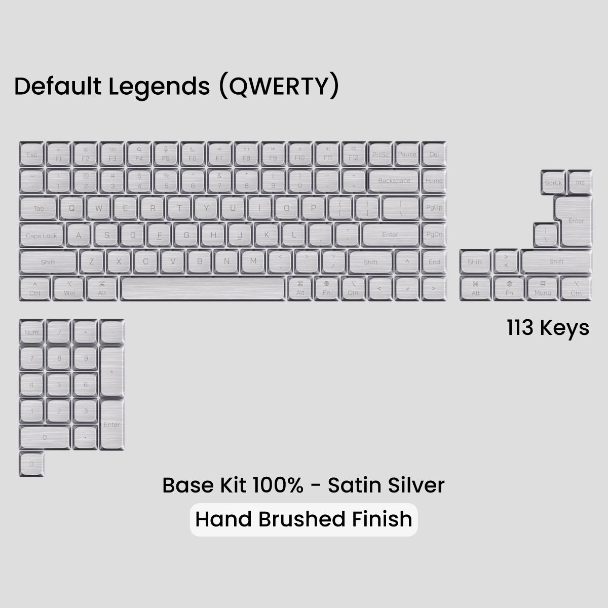 [GB] Awekeys Air Low-Profile Metal Keycaps - For MX Switch