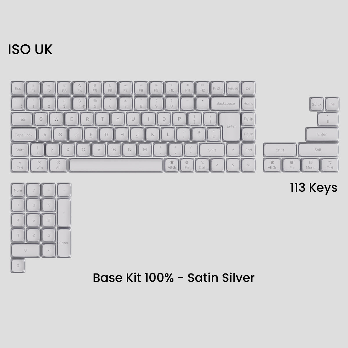 [GB] Awekeys Air Low-Profile Metal Keycaps - For MX Switch