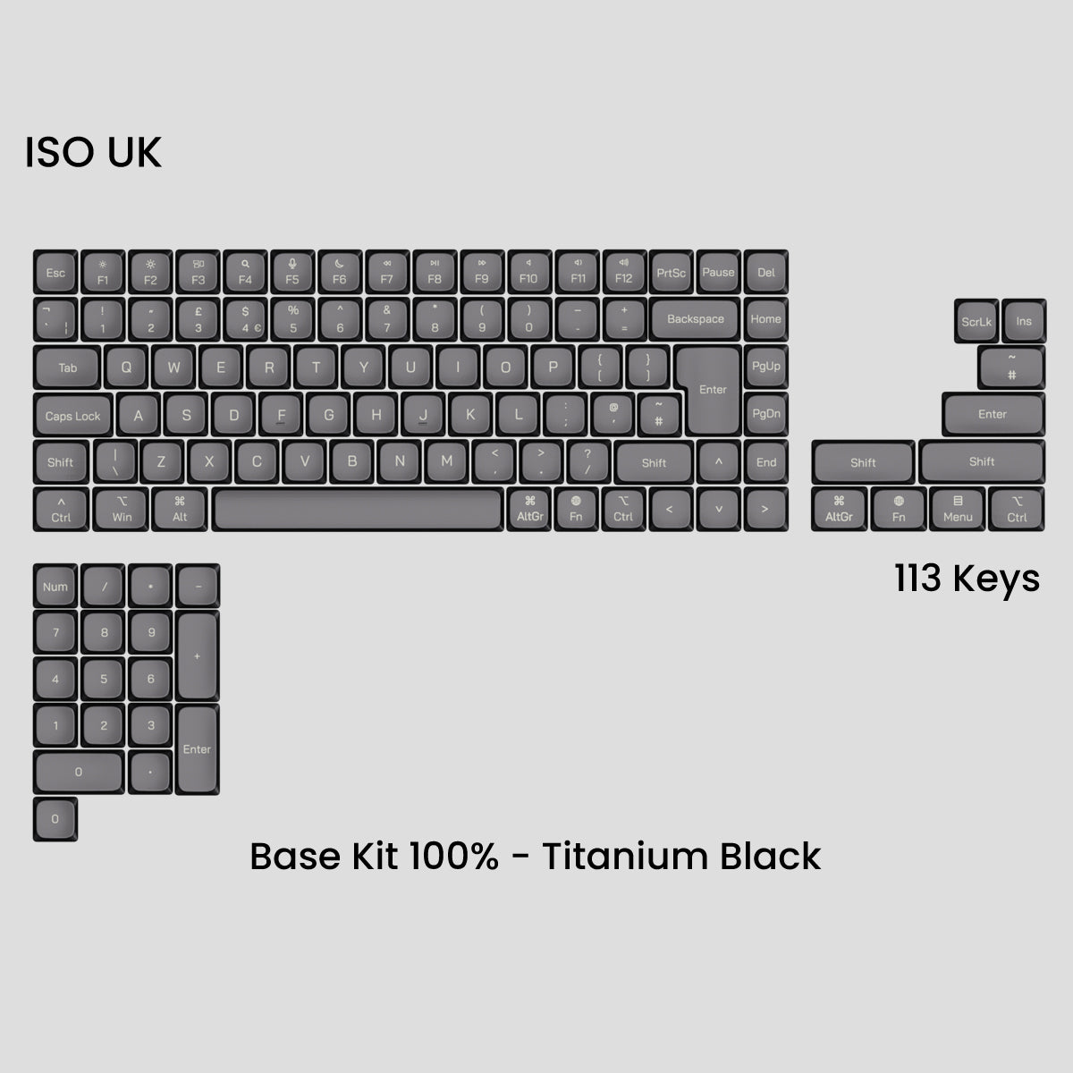 [GB] Awekeys Air Low-Profile Metal Keycaps - For MX Switch