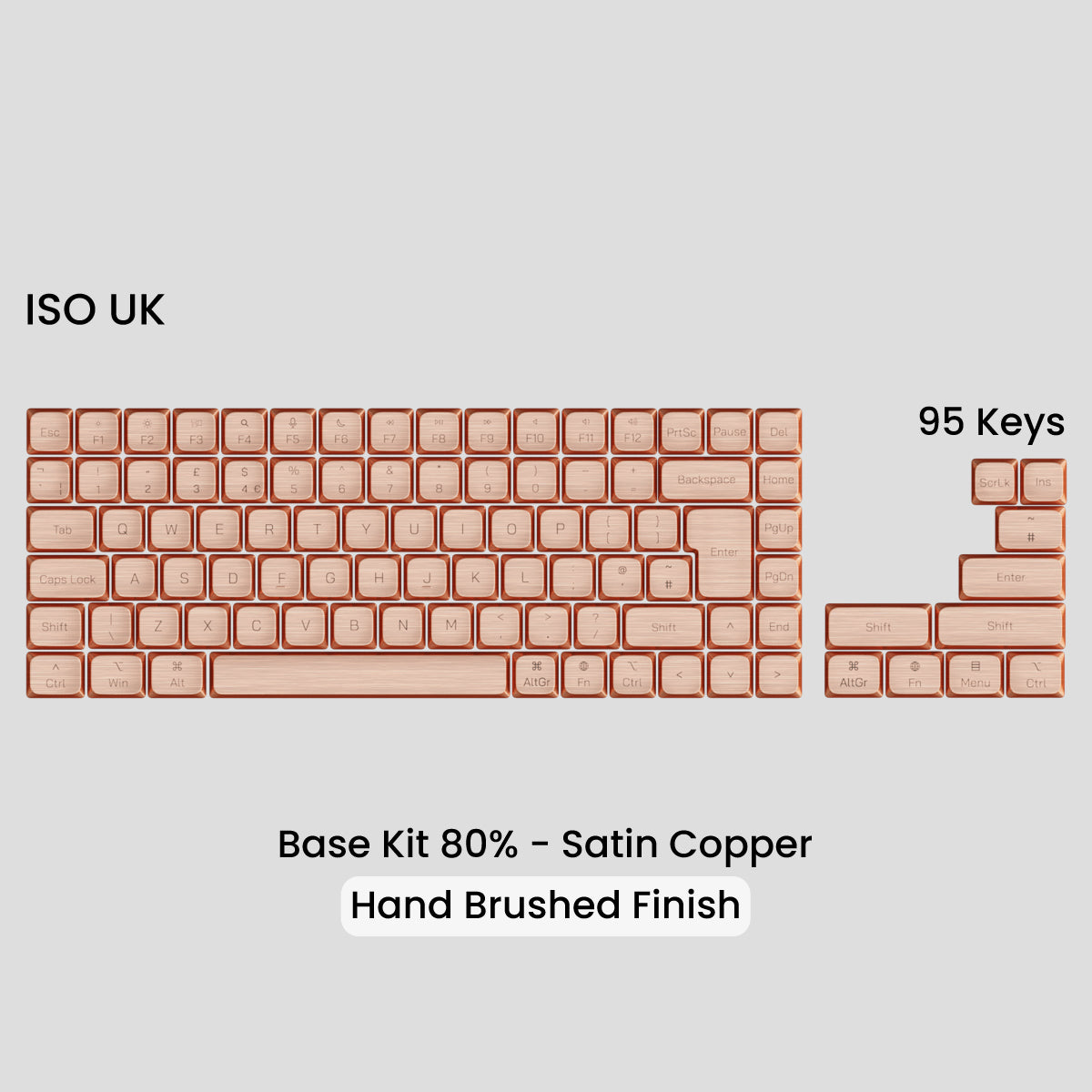 [GB] Awekeys Air Low-Profile Metal Keycaps - For MX Switch