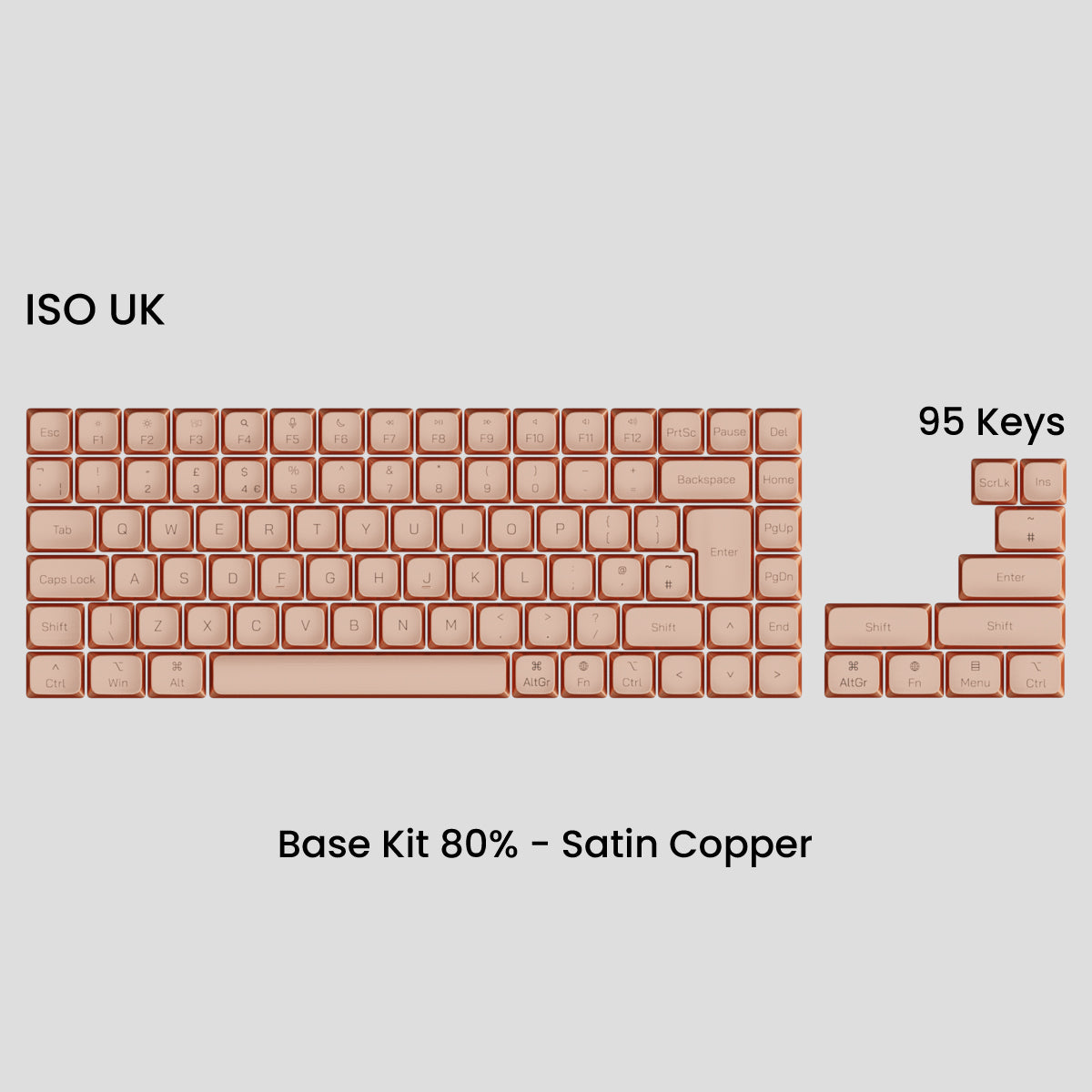[GB] Awekeys Air Low-Profile Metal Keycaps - For MX Switch