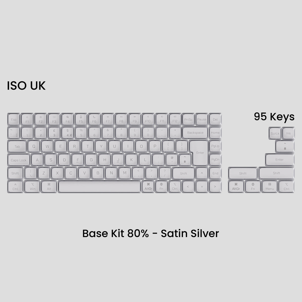 [GB] Awekeys Air Low-Profile Metal Keycaps - For MX Switch