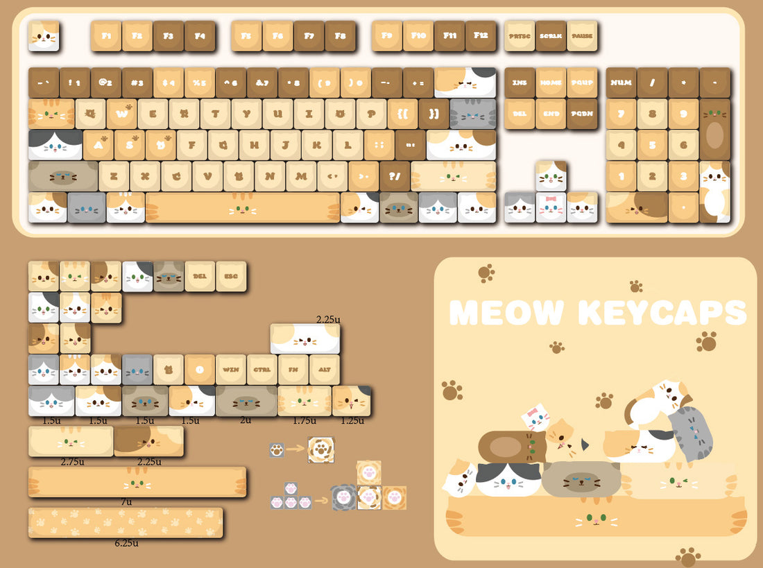 キーキャップ 2個セット スペース、US Enter 犬 CATKeycaps_7_1100x.jpg?v=