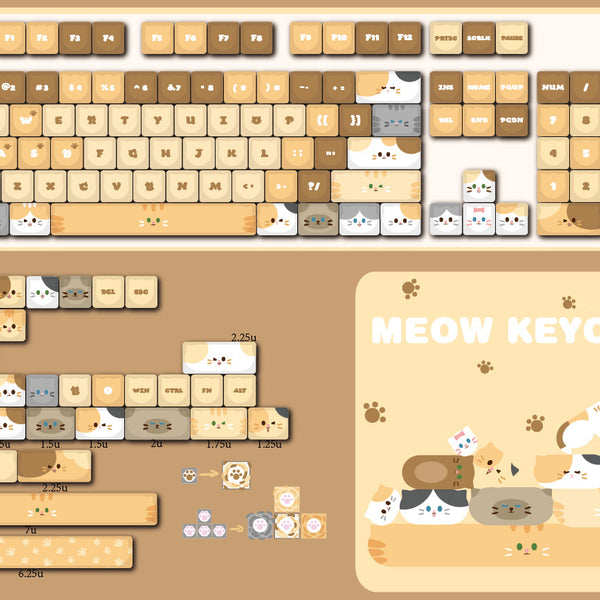 Meow Keycaps