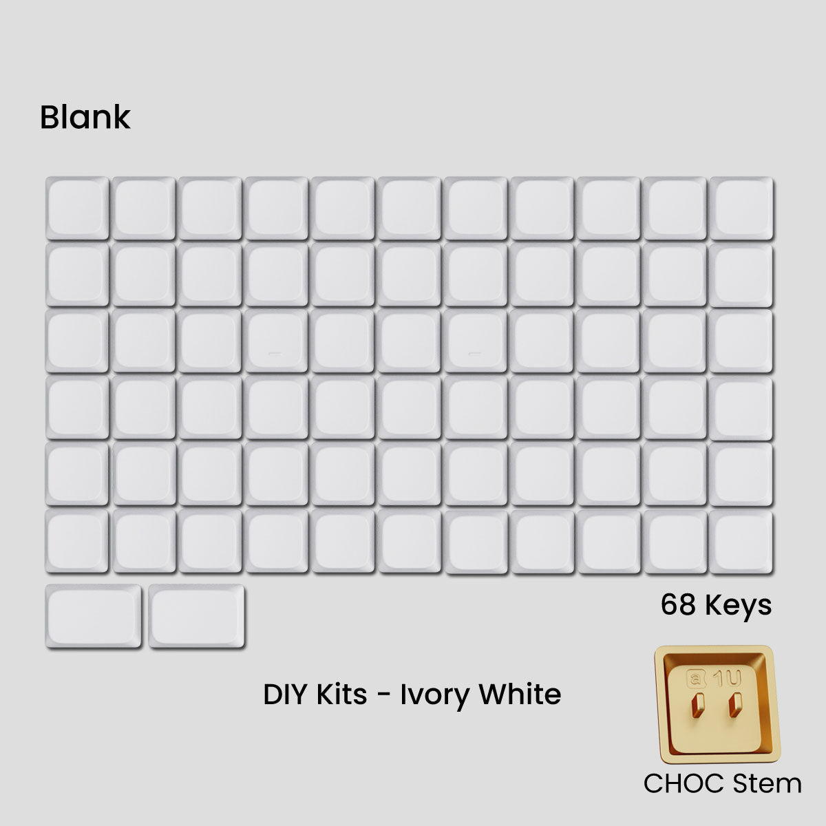 [GB] Awekeys Air Low-Profile Metal Keycaps - For Choc Switch