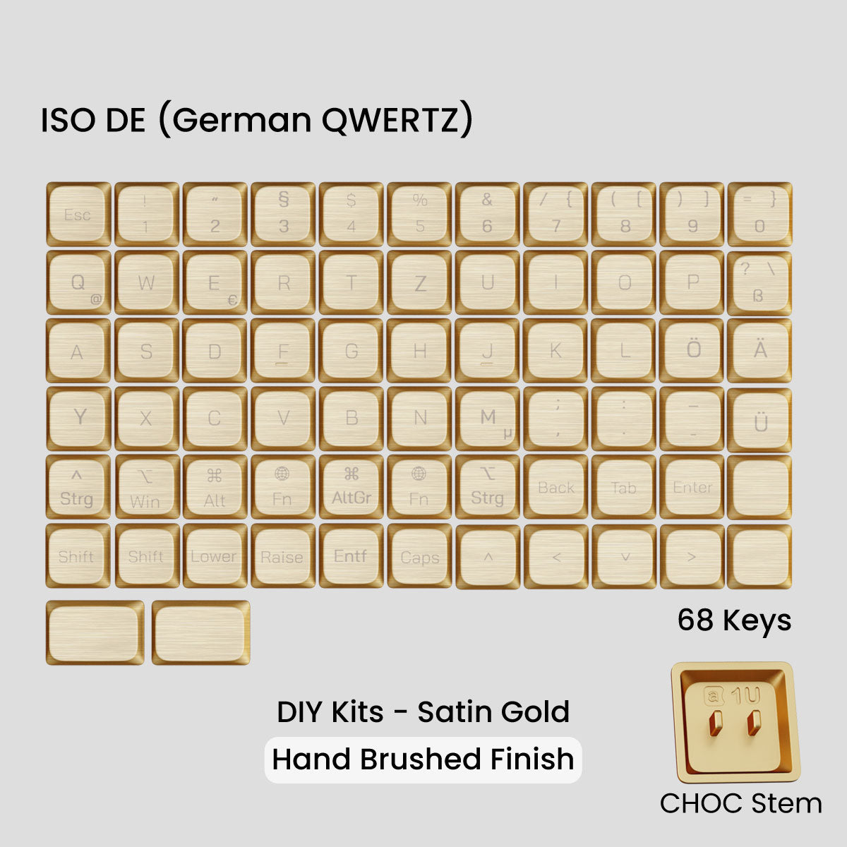 [GB] Awekeys Air Low-Profile Metal Keycaps - For Choc Switch