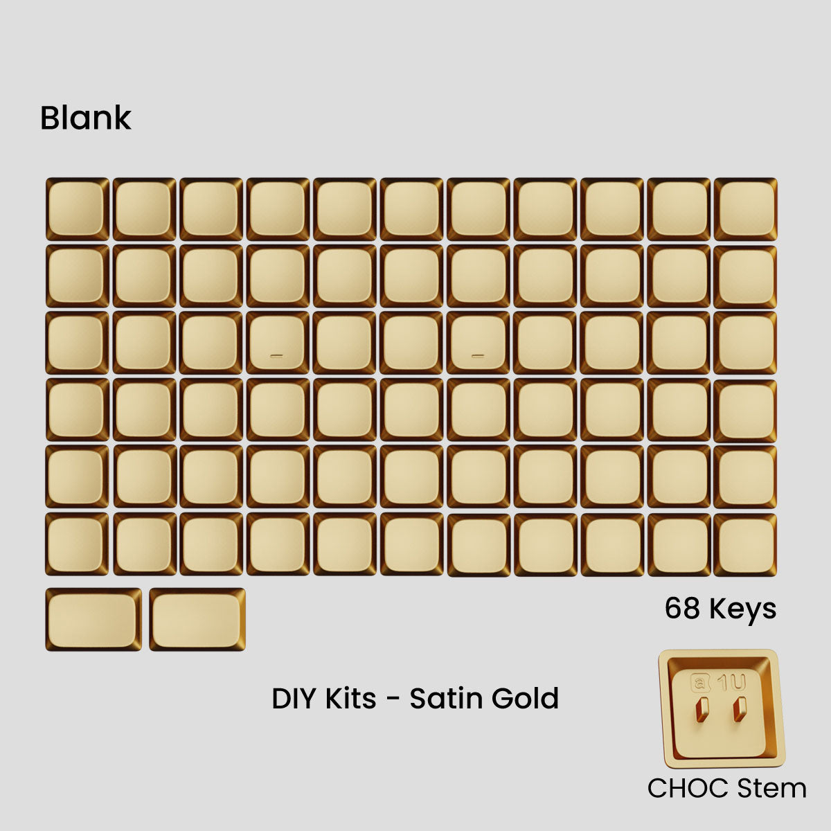 [GB] Awekeys Air Low-Profile Metal Keycaps - For Choc Switch