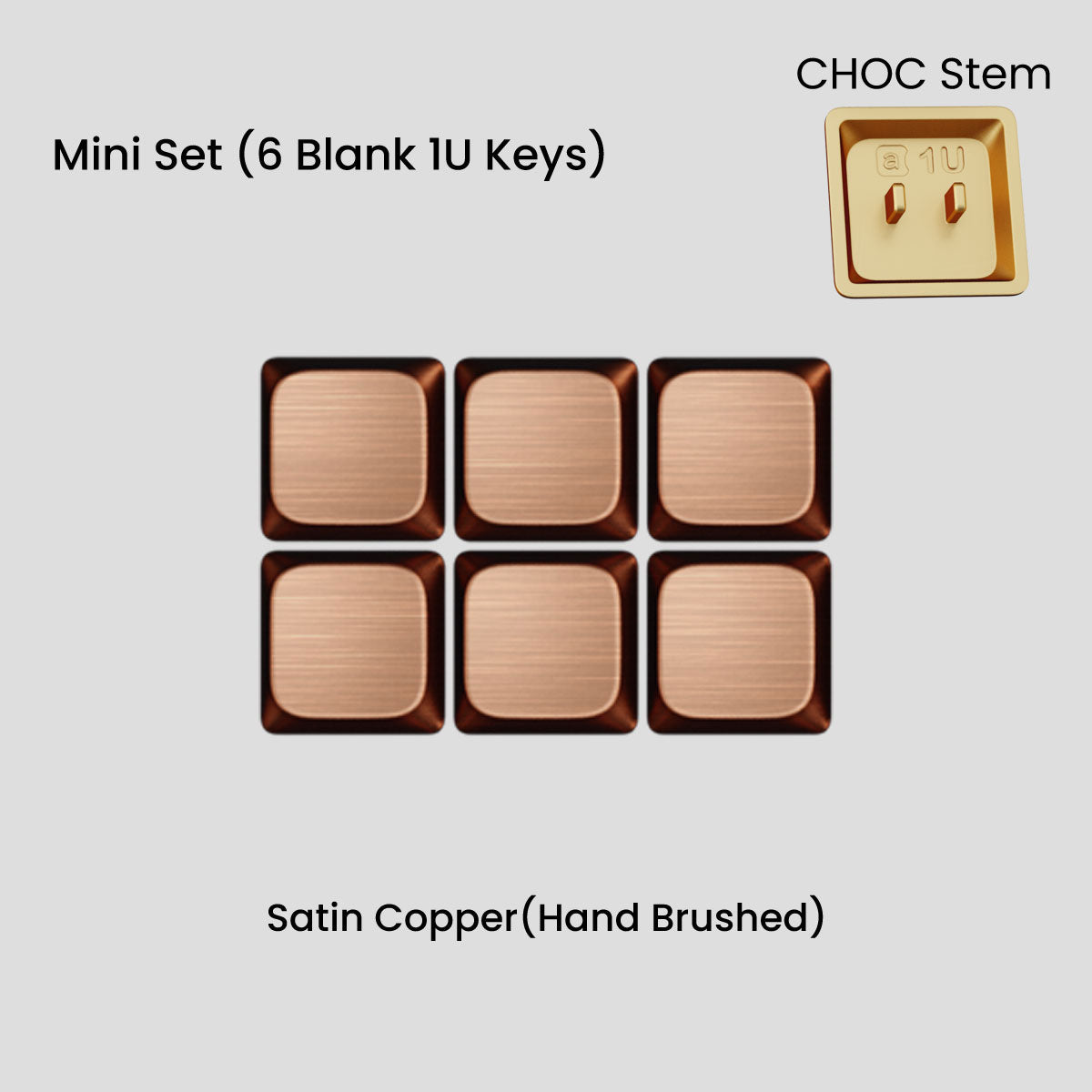 [GB] Awekeys Air Low-Profile Metal Keycaps - For Choc Switch