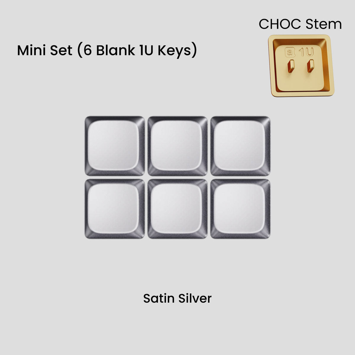 [GB] Awekeys Air Low-Profile Metal Keycaps - For Choc Switch
