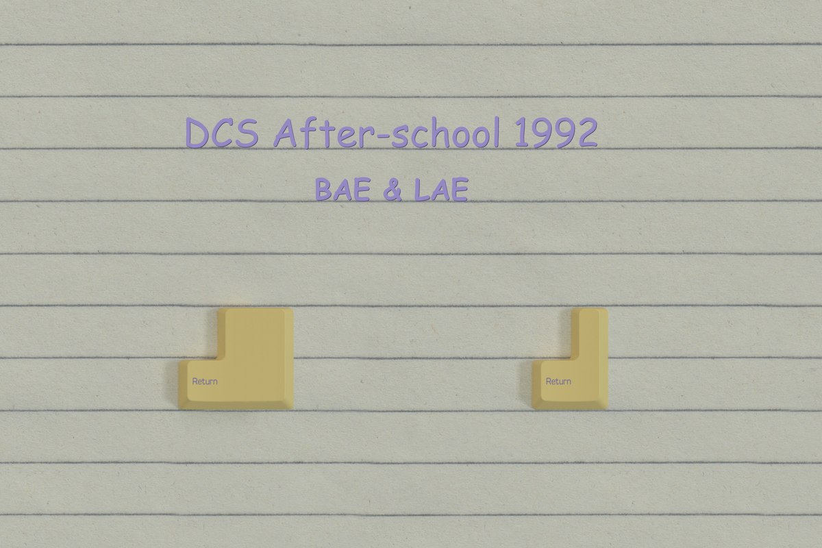 [GB] DCS After School 1992 - 40s Keycap Set
