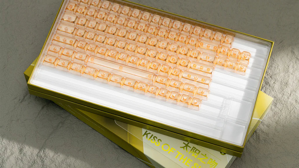 WS Amber Keycaps キーキャップ WS Amber Keycaps - Kiss of The Sun