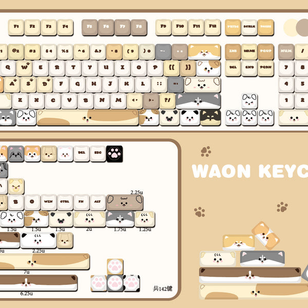 【レア】【犬】Waon Keycaps キーキャップ Waon Keycaps