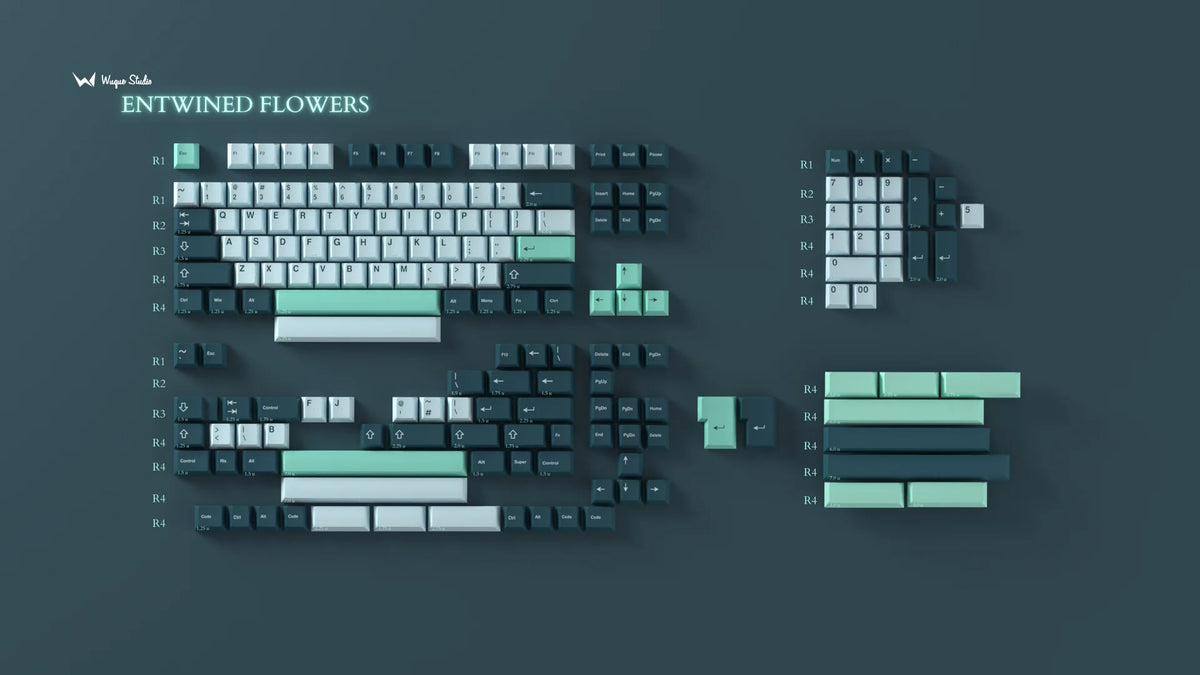 [GB] WS Entwined Flowers Keycap Set