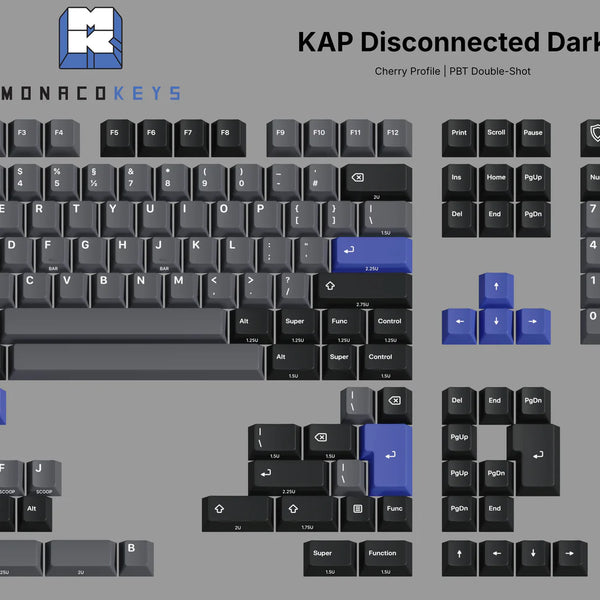 KAP Disconeccted Dark Keycaps キーキャップ KAP Disconnected Dark