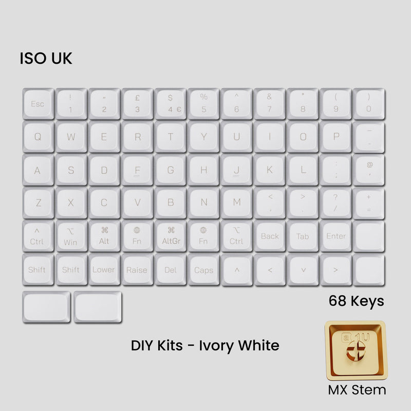 GB] Awekeys Air Low-Profile Metal Keycaps - For MX Switch