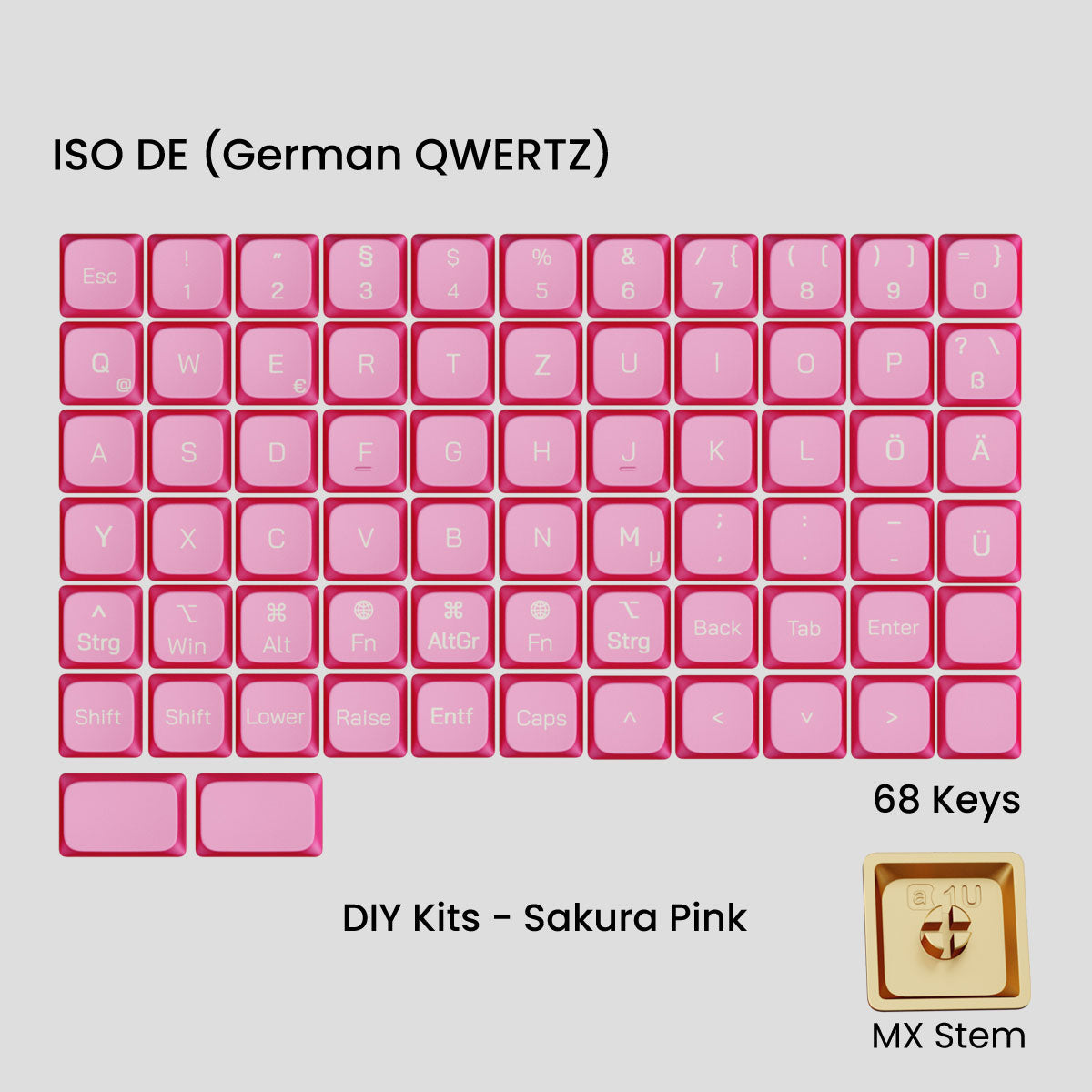 [GB] Awekeys Air Low-Profile Metal Keycaps - For MX Switch