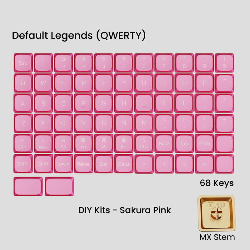 GB] Awekeys Air Low-Profile Metal Keycaps - For MX Switch