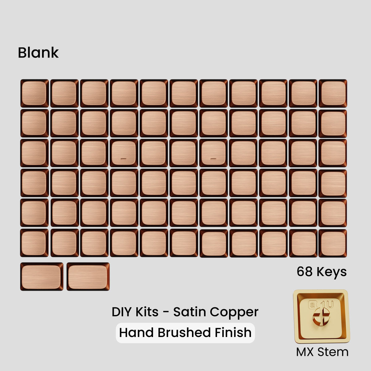 [GB] Awekeys Air Low-Profile Metal Keycaps - For MX Switch