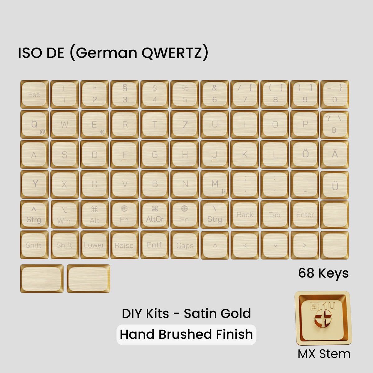 [GB] Awekeys Air Low-Profile Metal Keycaps - For MX Switch