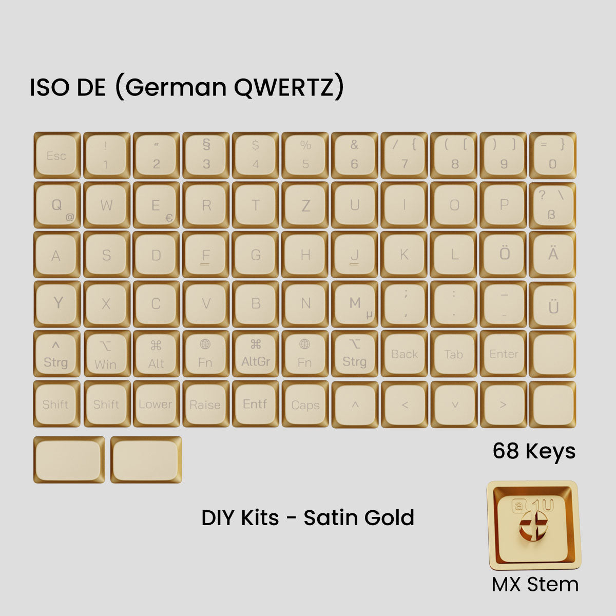 [GB] Awekeys Air Low-Profile Metal Keycaps - For MX Switch