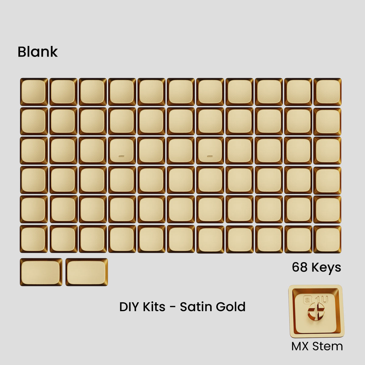 [GB] Awekeys Air Low-Profile Metal Keycaps - For MX Switch