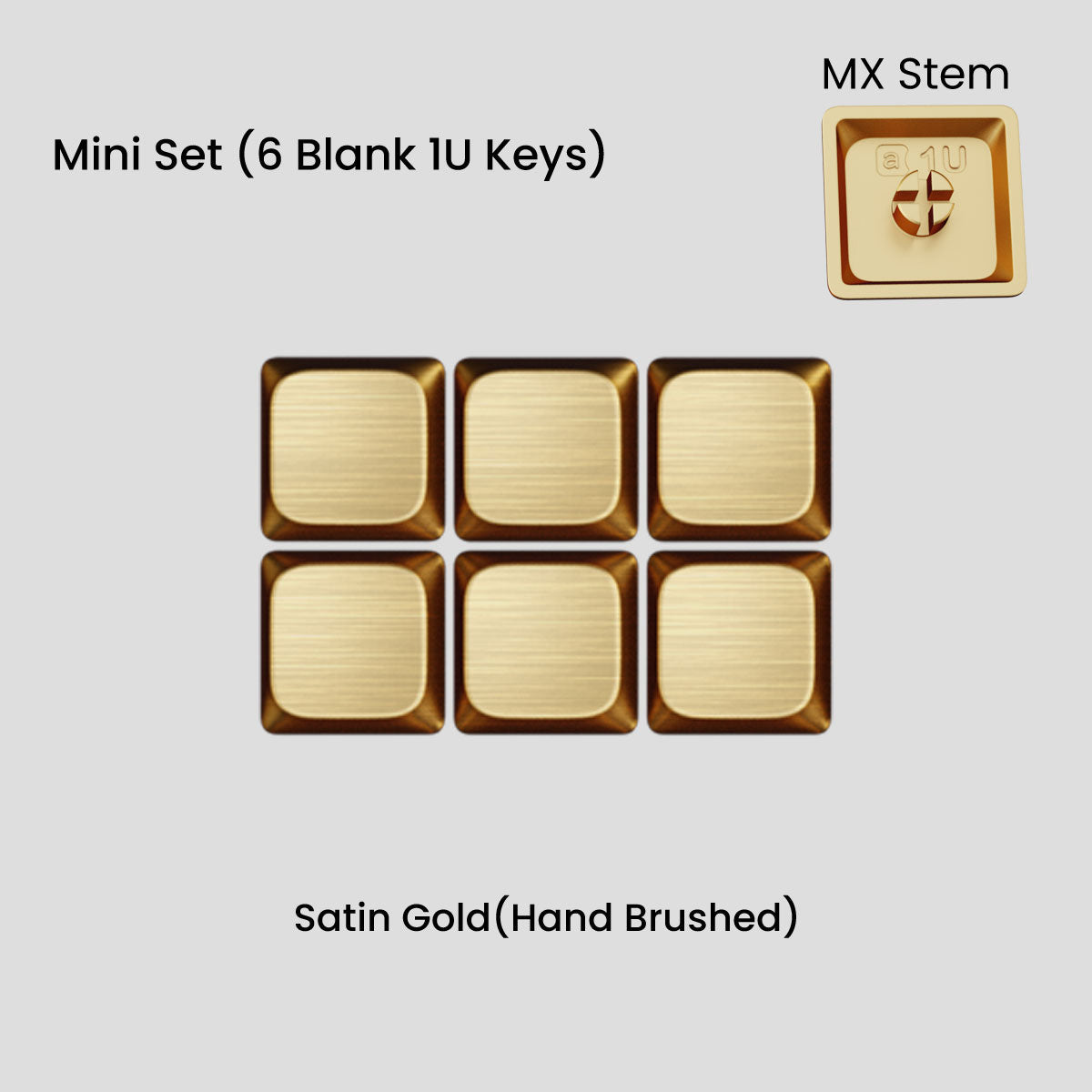 [GB] Awekeys Air Low-Profile Metal Keycaps - For MX Switch