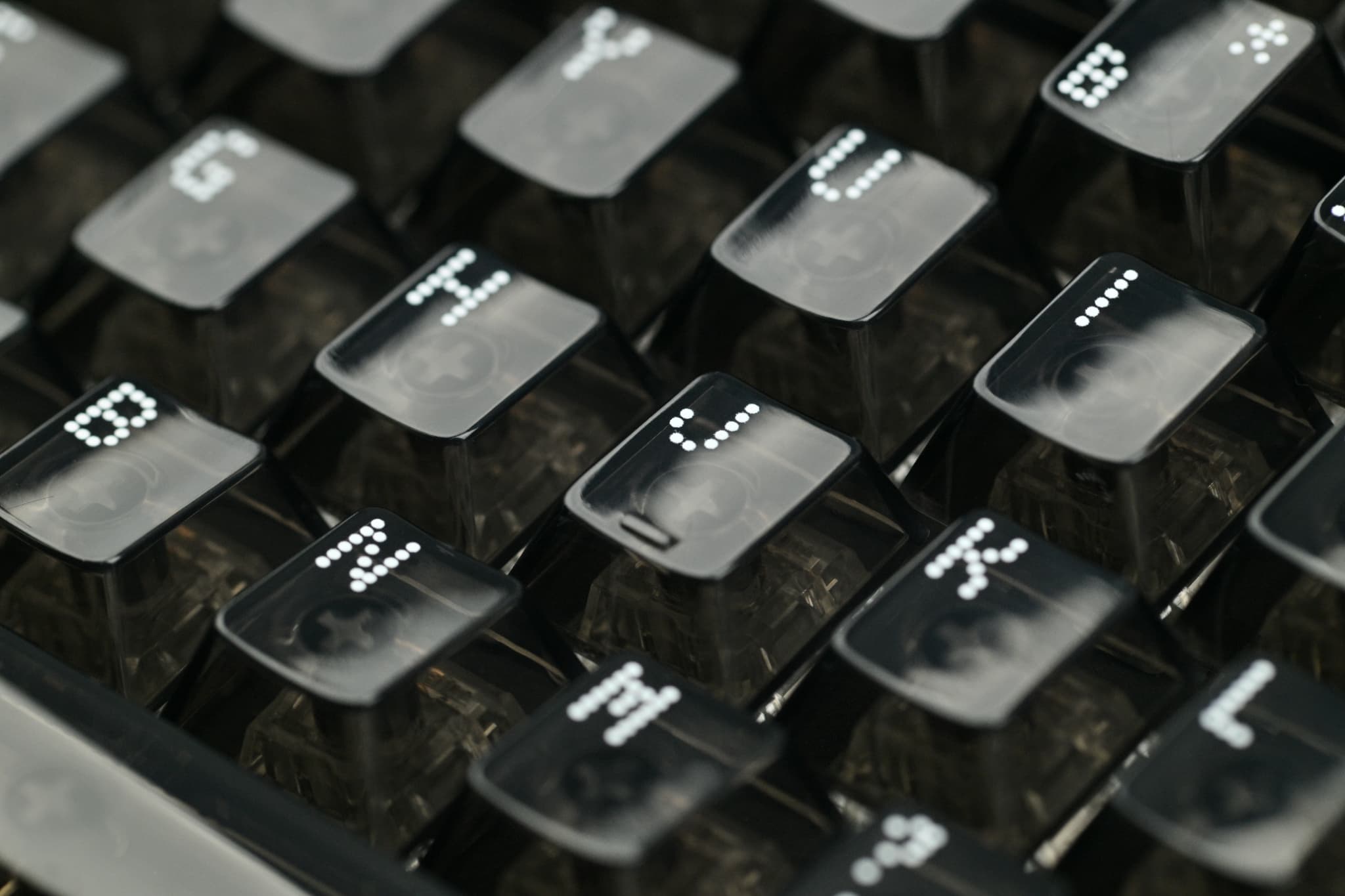 Asimov Cherry Profile Transparent Keycaps