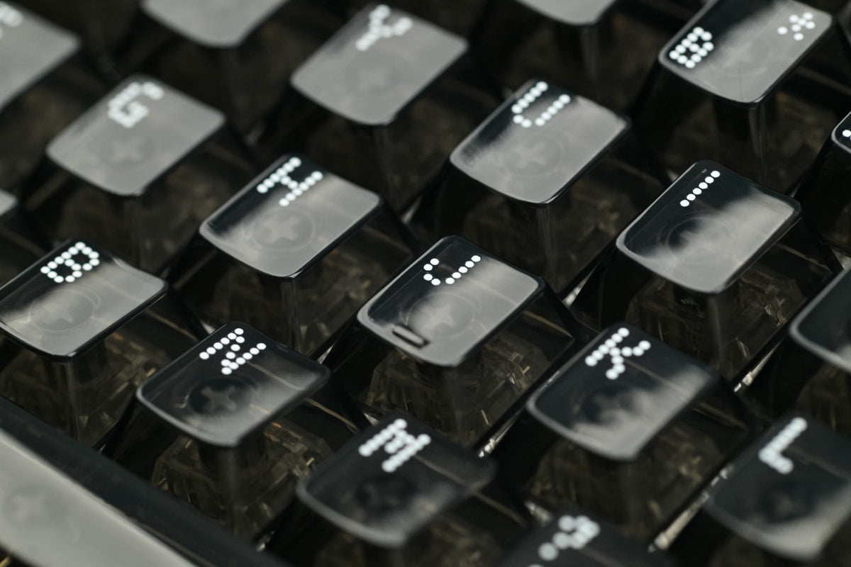 Asimov Cherry Profile Transparent Keycaps