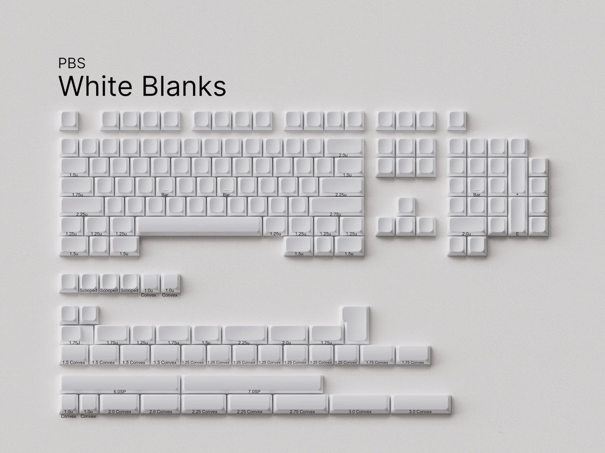 遊舎工房　PBS_BLANK_Whiteキーボードキャップ PBSBlanks_WS1_1200x.webp?v=