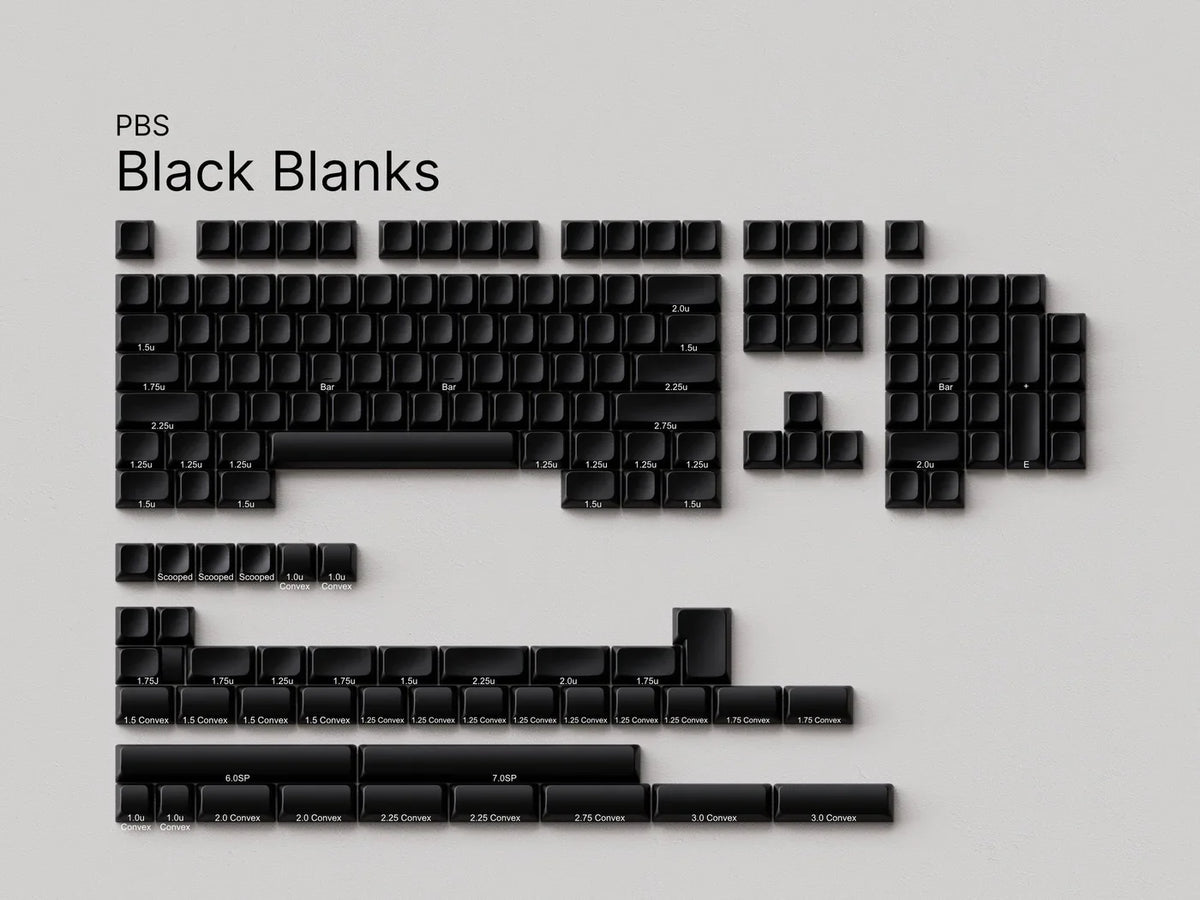 PBS Blanks Blackキーキャップ PBS_Blank_Keycaps-B_1200x.webp