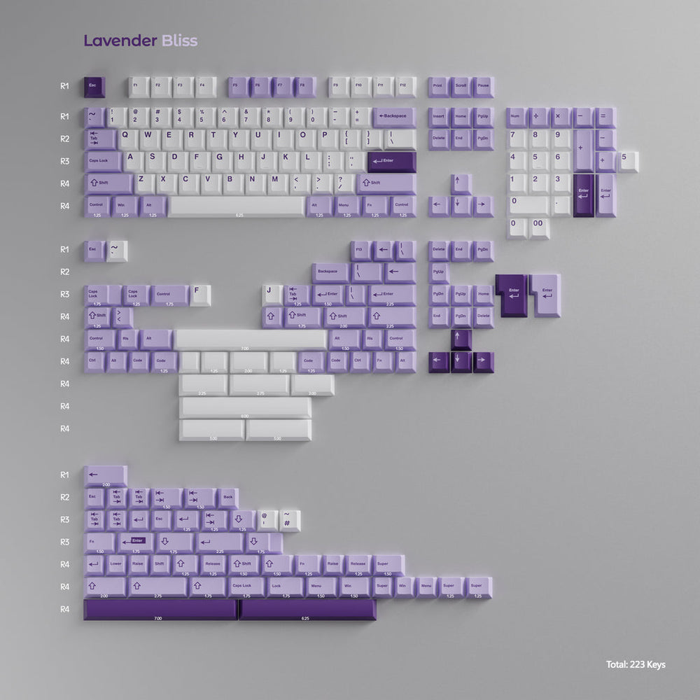 【新品】キーキャップ Wuque Studio Lavender Bliss WS Lavender Bliss Keycaps – Wuque Studio