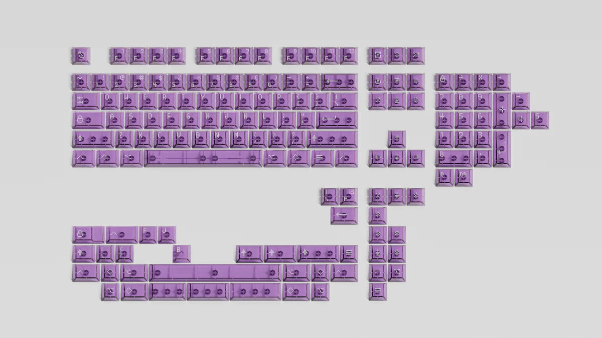 Asimov Cherry Profile Transparent Keycaps